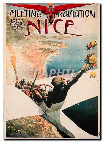 Cartes postales moderne Meeting Aviation Nice