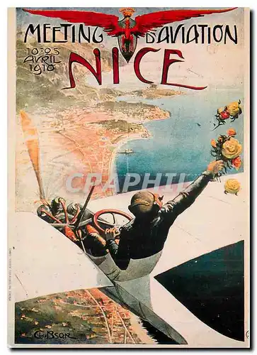 Cartes postales moderne Meeting Aviation Nice