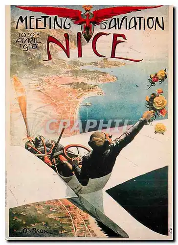 Cartes postales moderne Meeting Aviation Nice