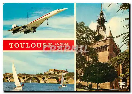 Moderne Karte Toulouse La Ville Rose Concorde