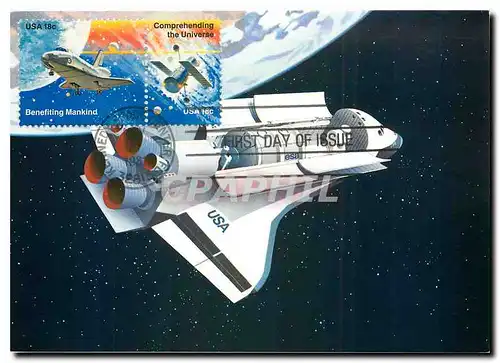 Cartes postales moderne Space Shuttle Spacelab Luraba 1981 Luzern