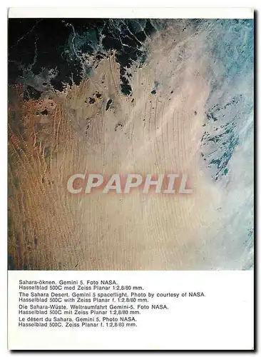 Cartes postales moderne The Sahara Desert Gemini 5 spaceflight