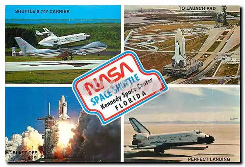 Cartes postales moderne Shuttle 747 Nasa Space Shuttle Kennedy Space Center Florida