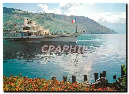 Cartes postales moderne Lac Leman Schon ists zum und auf dem Genfersee zu fahren  Bateau