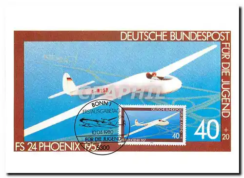 Moderne Karte FS 24 Phoenix 1957 Deutsche Bundespost fur die Jugend