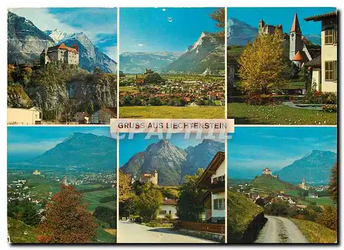 Cartes postales moderne Gruss aus Liechtenstein