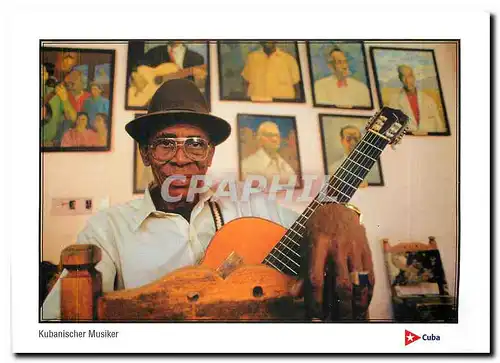 Moderne Karte Kubanischer Musiker Cuba