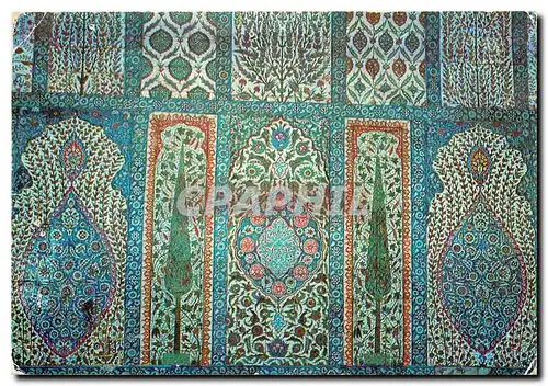 Cartes postales moderne Istanbul ve Saheserleri La mosque bleue Porcelaine turque