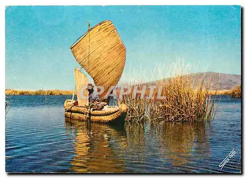 Cartes postales moderne Puno Balsa de los Uros en el Lago Titicaca