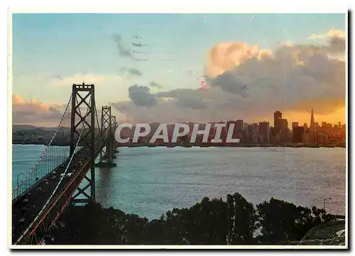 Cartes postales moderne Bay Bridge at Sundown San Francisco California