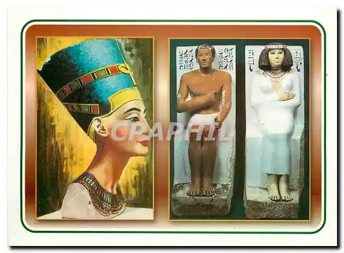 Cartes postales moderne Egypt Queen Nefertiti Rahotoop and His Wife Princess Nefert
