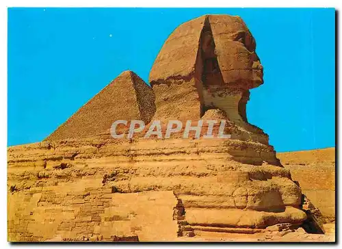 Moderne Karte Giza The Great Sphinx and the Pyramid of Kephre