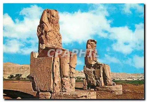 Cartes postales moderne Thebes Die Memnon Kolosse