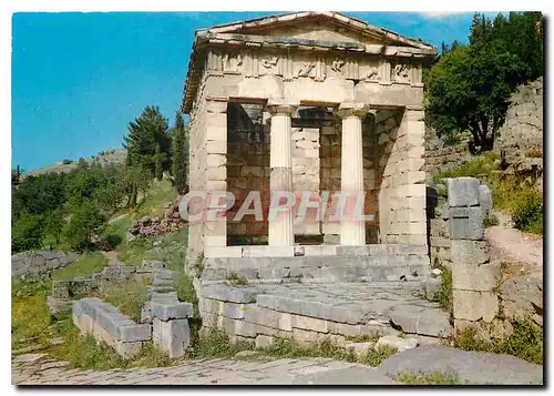 Moderne Karte Delphi La tresor des Atheniens