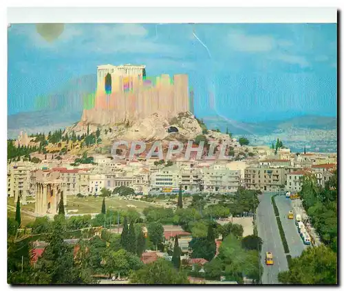 Cartes postales Athenes Vue vers l'Acropole