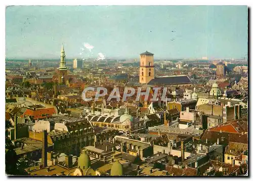 Cartes postales Luftbild von Kopenhagen mit der Frauenkirche