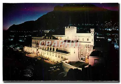 Ansichtskarte AK Monaco Le Palais Illuminee