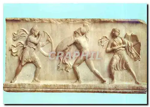 Cartes postales moderne Musee Nat Arch Guerrier contre une amazone