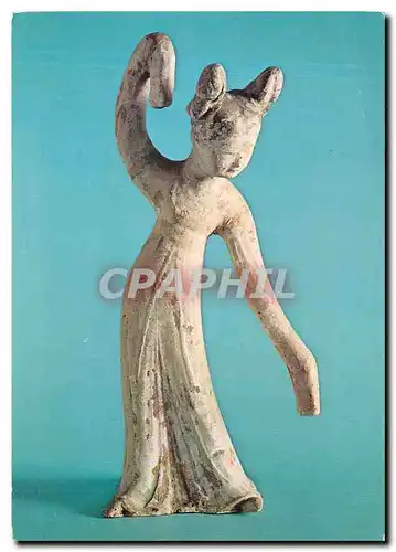 Cartes postales moderne Paris Musee Guimet Statuette funeraire danseuse