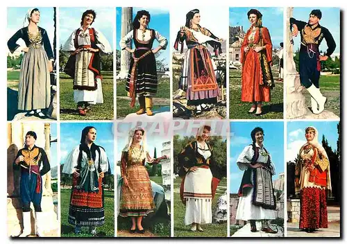 Cartes postales moderne Griechenland Griech Trachten