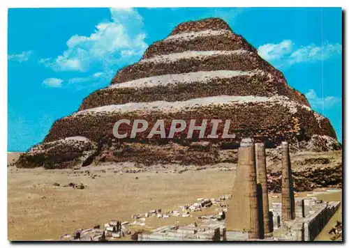 Cartes postales moderne Sakkara Koenig Zosers Stufen Pyramide