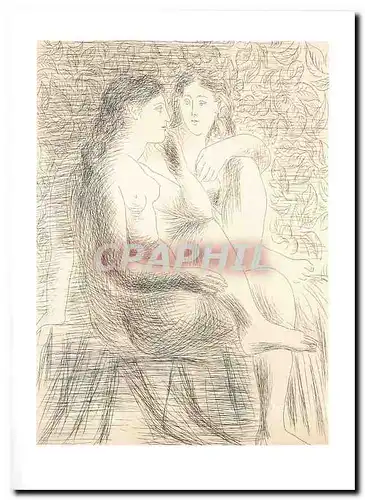 Moderne Karte Pablo Picasso Deux Nus assis 1930