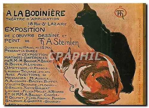 Cartes postales moderne Nos Publicites A La Bodiniere  Chats Chat