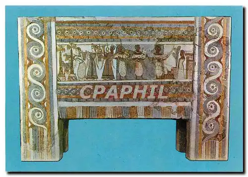 Cartes postales moderne Musee d'Heraclion Sarcophage d'Hagia Triadha