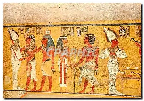 Moderne Karte Thebes Vallee des Rois Peintures dans le Tombeau de Tut Ankh Amon