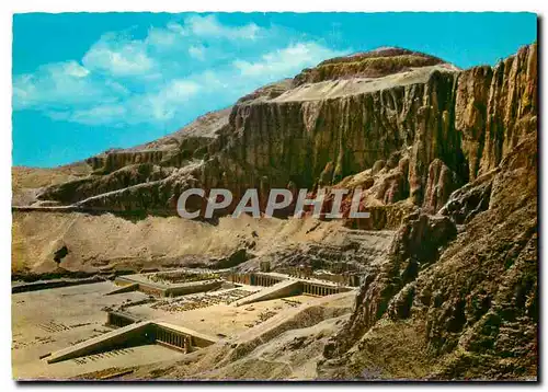 Moderne Karte Deir el Bahari Terrace Temple of Queen Hatshepsut