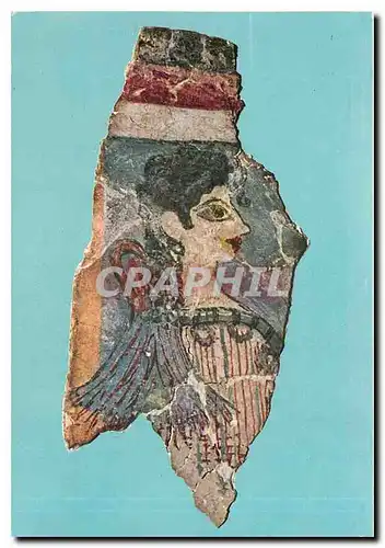Cartes postales moderne Musee d'Heraclion La Parisiennes Fresque du Palais de Cnossos