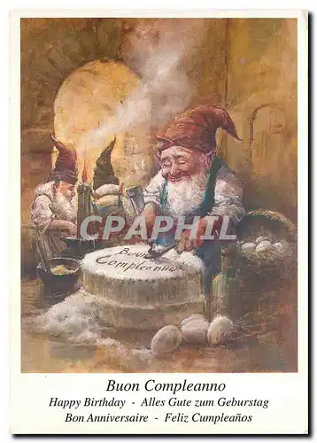 Cartes postales moderne Buon Compleanno Bon Anniversaire