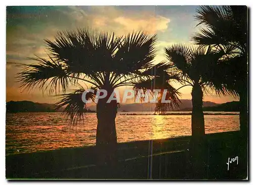 Cartes postales moderne La Cote d'Azur miracle de la nature Coucher de soleil sur la Cote