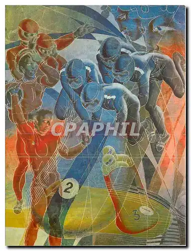 Cartes postales moderne Comite International Olympique Bob par Hans Erni