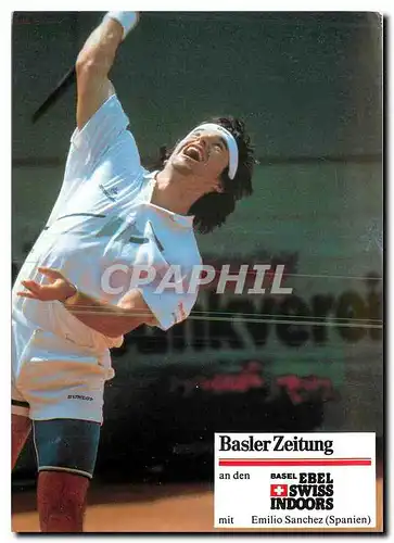 Cartes postales moderne Basler Zeitung an den Basel Tennis