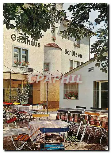 Cartes postales moderne Grosser Parkflatz Gartenrestaurant Doppelkegelbahn