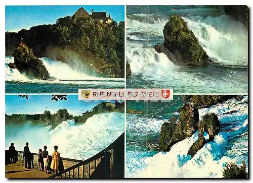 Moderne Karte Rheinfall Schweiz