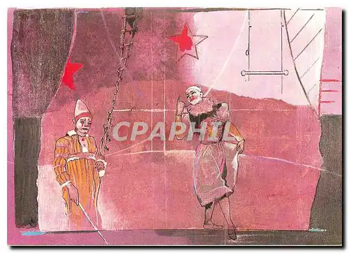 Cartes postales moderne Rolf Knie Circus Clown Clowns