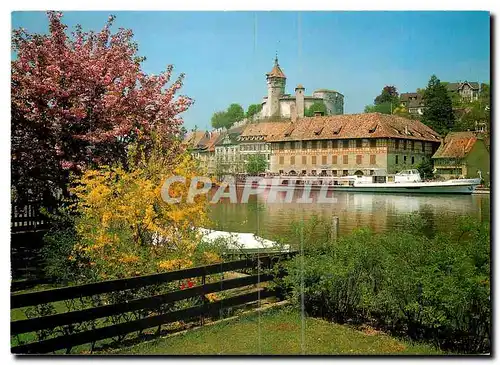 Cartes postales Schaffhausen Partie am Rhein Munot