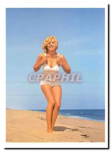 Ansichtskarte AK Marilyn on the Beach  Marilyn Monroe