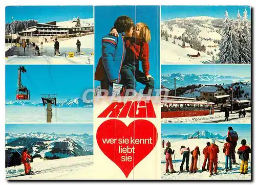 Cartes postales moderne Rigi Das Winterparadies der Zentralscheiz
