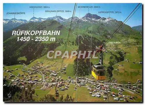 Moderne Karte Rufikopfbahn Lech am Arlberg mit Rufikopfbahn Vorarlberg Osterreich