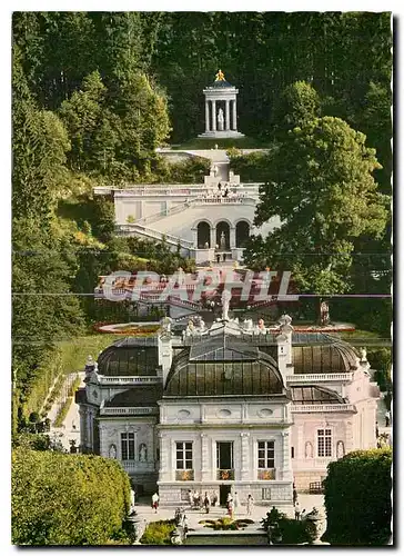 Cartes postales moderne Konigsschloss Linderhof mit Hauptparterre und Venustempel