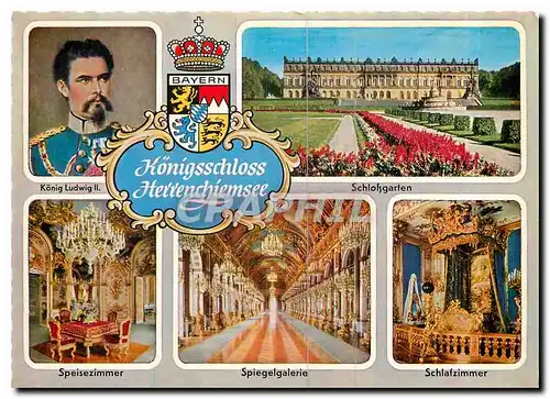 Cartes postales Schkiss Herrienchiemsee des Konigs Ludwig II von Bayern