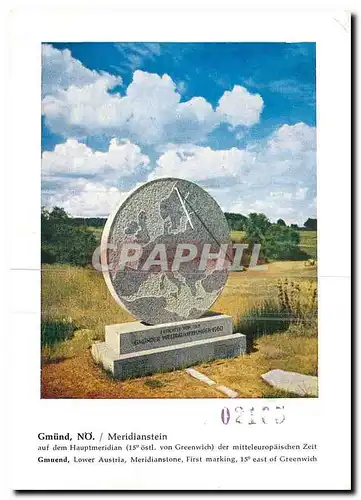Cartes postales Gmund No Meridianstein auf dem Hauptmeridian