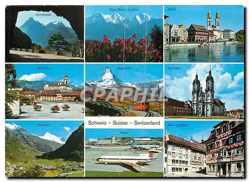 Cartes postales Switzerland Zurich Solothum Matterhorn St Gallen
