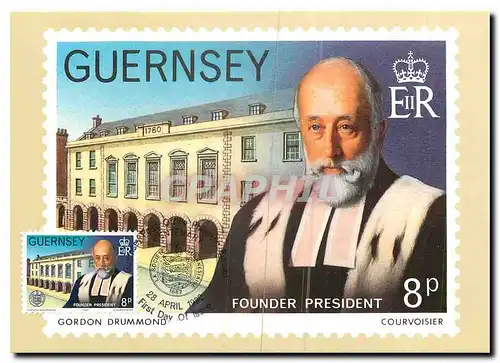 Cartes postales Guernsey Founder President