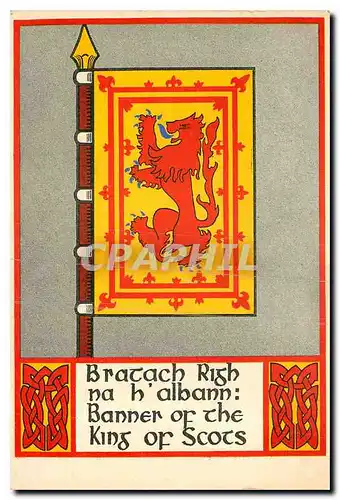 Cartes postales moderne The Banner Series Bhratach Righ na H'Albann Banner of the King of Scotts