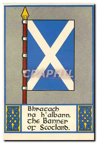 Cartes postales moderne The Banner Series Bhratach Na H'Albann The National Banner of Scotland