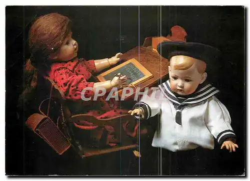 Cartes postales moderne Sammlung Franz Carl Weber Puppen mit Porzellankopfen Deutschland 1910